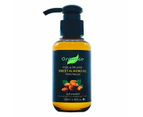 ORGANIC SWEET ALMOND OIL, COLD-PRESSED, 100% PURE, NATURAL (Cosmetic & Pharmaceutical  grade) - 100ml, With Pump