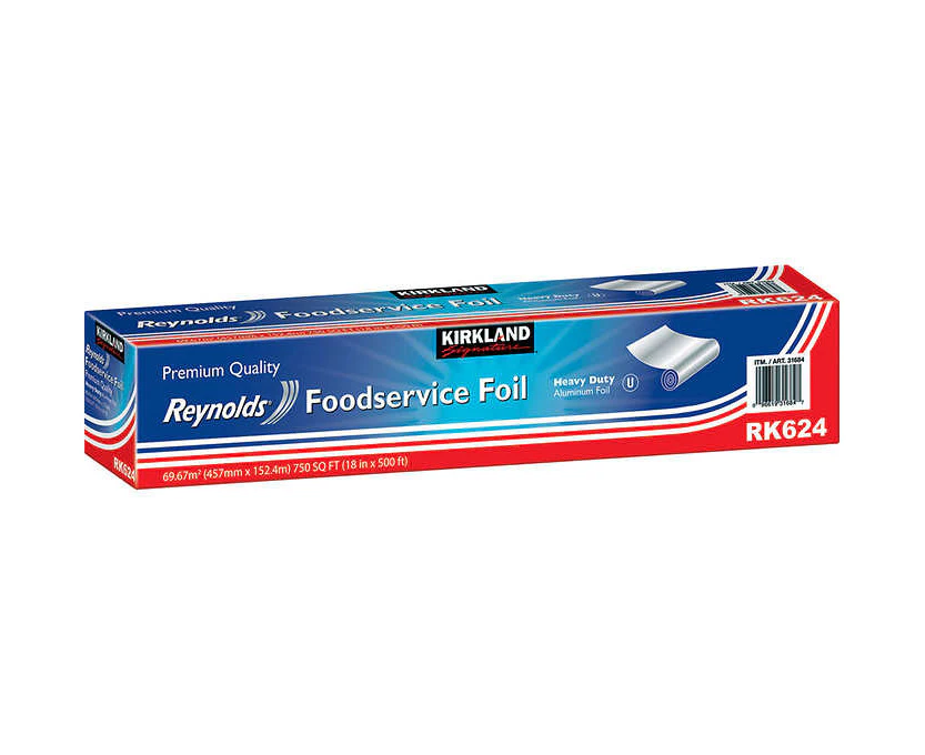 Kirkland Signature Reynolds Heavy Duty Foodservice Aluminium Foil Roll 45cm x 150m