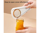 Bottle Opener Sturdy Construction Rust-proof ABS Jar Can Corkscrew Beer Bottle Cap Removing Tools for Home-White