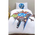 Marvel Avengers Group 100% Cotton Single Duvet Cover/Doona/Quilt and Pillowcase Set