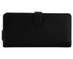 Coach Smooth Leather Skinny Billfold Wallet - Black