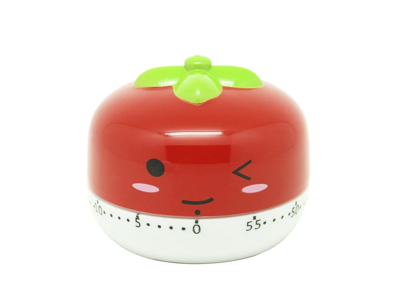 Vegetable Shape 60 Minutes Mechanical Kitchen Timer Cooking Baking Timing Tool-Red