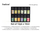 Set of 12pk Natural Essential Oils 10ml Pack Set Water Soluble  For Humidifier Diffuser Gift Box FAST from Sydney in 24 Hrs*