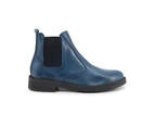Duca Di Morrone 401D_Pelle Blue Mens  Ankle Boots