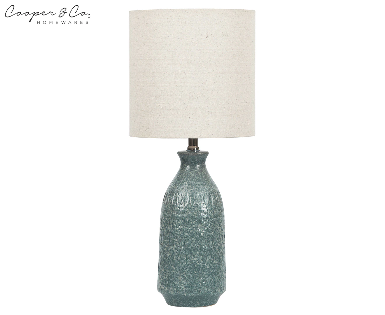 Cooper & Co. 66cm Alanya Table Lamp - Sea Green/White