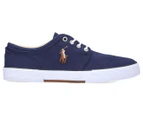 Polo Ralph Lauren Men's Faxon Low Washed Canvas Sneakers - Navy