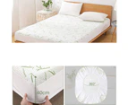 Waterproof Bedding Topper Fitted Cover Bamboo Mattress Protector - 400 GSM