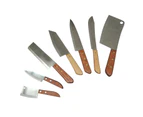 Stainless Steel Kitchen Cutlery Chefs Knife Set - 7pcs