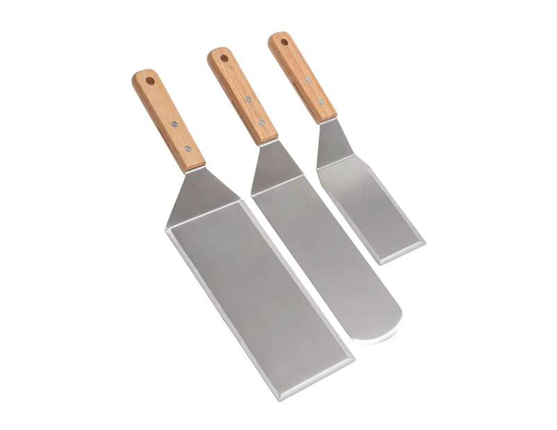 Griddle Stainless Steel Scraper Pancake Turner Spatula Set