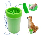 2In1 Portable Dog Paw Washer Cup with a Towel Soft Silicone Bristles