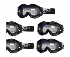 5pcs Kids Black Goggles Clear Lens Eye Protection For Motorcycle Motocross Sports Cycling Bulk Price