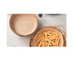 Home Kitchen Non Stick Disposable Air Fryer Liner Round - 100pcs - Brown