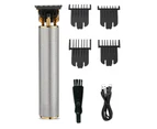 USB Rechargeable Professional Electric Hair Trimmer Grooming Kit - Gold