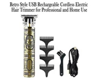 Retro Style USB Professional Electric Hair Trimmer