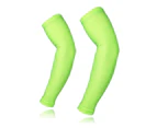 Bike Accessories Cycling Uv Sun Protection Arm Sleeves For Outdoor Games Driving Sleeves - Green
