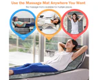 Costway 10 Motor Vibration Massage Mat Full Body Massage Pad Heated Cushion Relief Sofa Bed