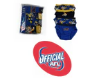 New Boys Kids Official Afl Underwear 4 Pack Briefs Boy Sizes 2-8 Cotton - Multicoloured West Coast Eagles