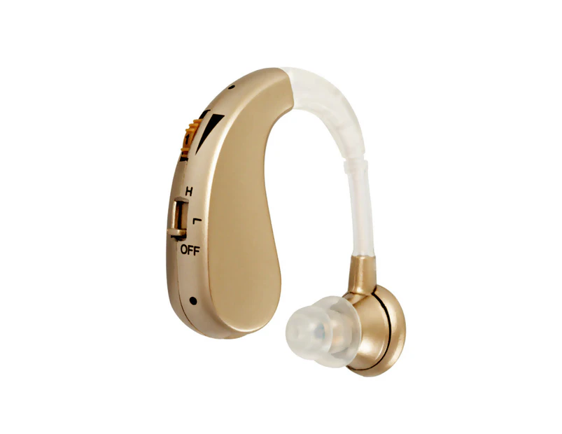 Rechargeable Mini In Ear Hearing Aid Digital Enhancer Sound Amplifier - Gold