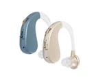 Rechargeable Mini In Ear Hearing Aid Digital Enhancer Sound Amplifier - Gold