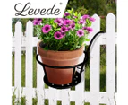 Levede 1x Flower Holder Plant Stand Hanging Pot Basket Plant Garden Wall Storage