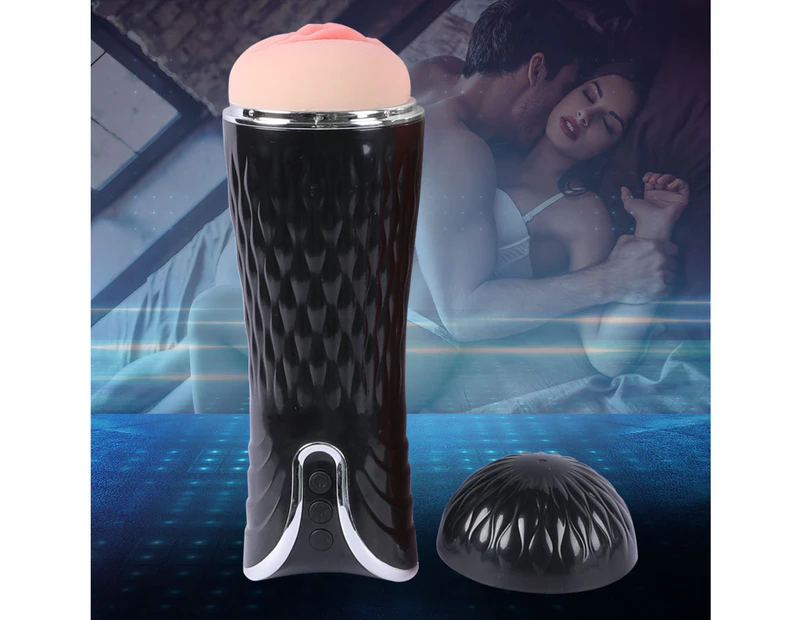 Urway Masturbation Cup Vibrating Masturbator Adult Automatic Male Sex Toys - Black