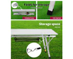 Levede Camping Table Roll Up Folding Portable Aluminium Outdoor BBQ Desk Picnic