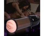 Urway Masturbation Cup Male Vibrating Sex Toys Pussy Silicone Vagina Masturbator