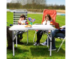 Levede Folding Camping Table Aluminium Portable Picnic Outdoor Foldable BBQ Desk