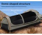 Mountview Double Swag Camping Swags Canvas Dome Tent Hiking Mattress Grey - Grey