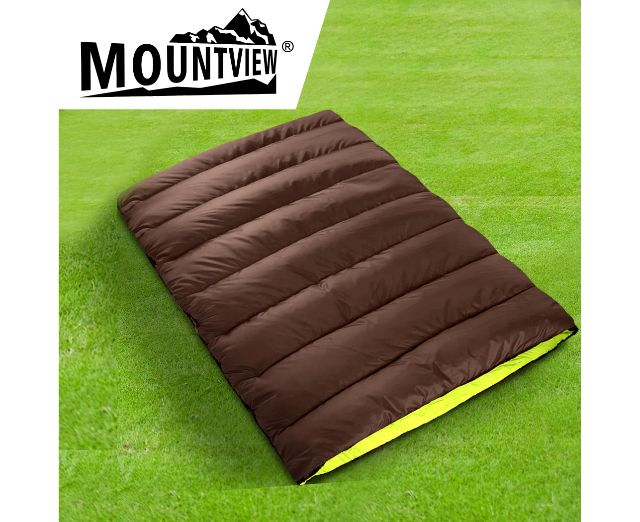 Mountview Double Sleeping Bag Bags Outdoor Camping Hiking Thermal -10℃ Tent Sack