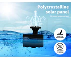 Solar Fountain 5W Powered Water Power Garden Pond Pool Bird Bath Outdoor