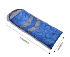 Mountview Single Sleeping Bag Bags Outdoor Camping Hiking Thermal -10℃ Tent Blue - Blue