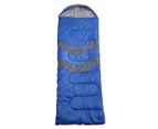 Mountview Single Sleeping Bag Bags Outdoor Camping Hiking Thermal -10℃ Tent Blue - Blue
