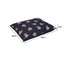 PaWz Dog Calming Bed Cat Pet Washable Removable Cover Cushion Mat Mattress Navy M