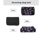 Pawz Dog Calming Bed Pet Cat Washable Removable Cover Double-Sided Cushion L