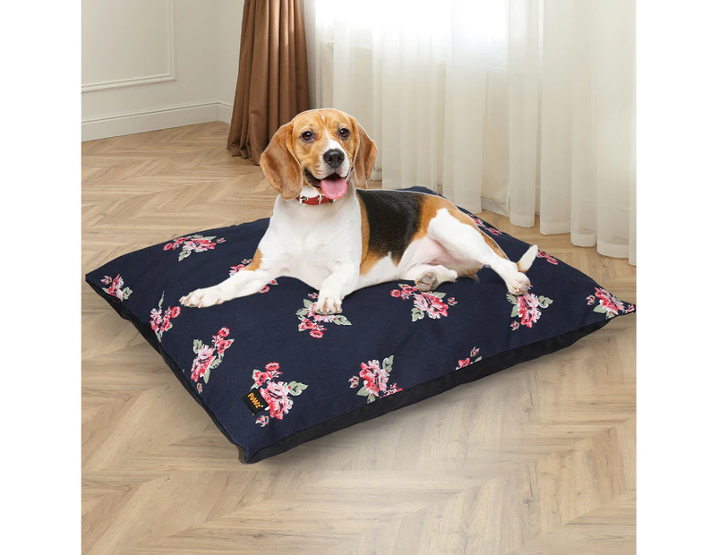 Pawz Dog Calming Bed Cat Pet Washable Removable Cover Cushion Mat Indoor L