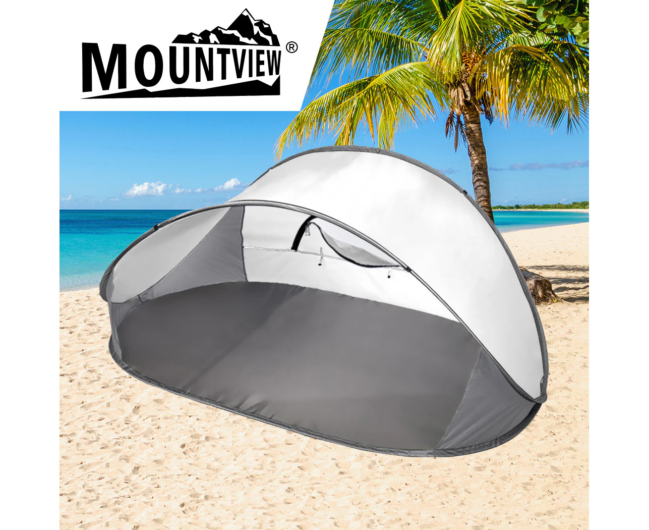 Mountview Pop Up Tent Camping Beach Tents 4 Person Portable Hiking Shade Shelter