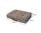 Pawz Dog Calming Bed Warm Soft Plush Comfy Sleeping Memory Foam Mat Khaki XL