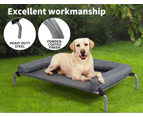 Pawz Elevated Pet Bed Dog Puppy Cat Trampoline Hammock Raised Heavy Duty Grey M