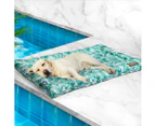 Pawz Pet Cooling Mat Dog Bed Cat Summer Cool Puppy Cold Gel Palm leaf-RectangleL