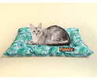 Pawz Pet Cooling Mat Dog Bed Cat Summer Cool Puppy Cold Gel Palm leaf-RectangleL