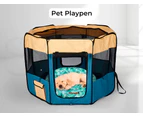 Pawz Pet Cooling Mat Dog Bed Cat Summer Cool Puppy Cold Gel Palm leaf-Round M