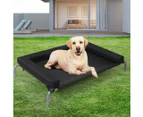 Pawz Elevated Pet Bed Dog Puppy Cat Trampoline Hammock Raised Heavy Duty Black M