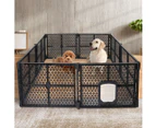 Pawz Pet Playpen Folding Dog Plastic Puppy Exercise Enclosure Fence 8 Panels