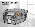 Pawz Pet Playpen Folding Dog Plastic Puppy Exercise Enclosure Fence 8 Panels