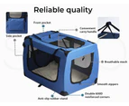 PaWz Pet Travel Carrier Kennel Folding Soft Sided Dog Crate For Car Cage Large M