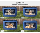 PaWz Pet Travel Carrier Kennel Folding Soft Sided Dog Crate For Car Cage Large M