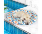 Pawz Pet Cool Gel Mat Cat Bed Dog Bolster Waterproof Self-cooling Pads Summer L