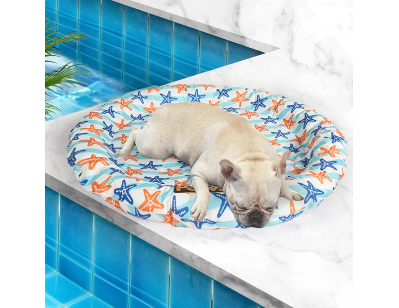 Pawz Pet Cool Gel Mat Cat Bed Dog Bolster Waterproof Self-cooling Pads Summer L