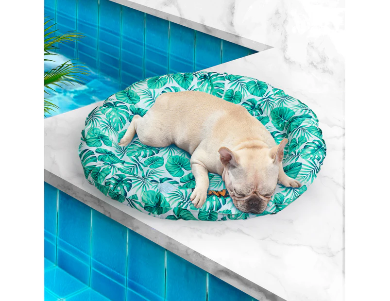 Pawz Pet Cool Gel Mat Cat Bed Dog Bolster Waterproof Self-cooling Pads Summer L